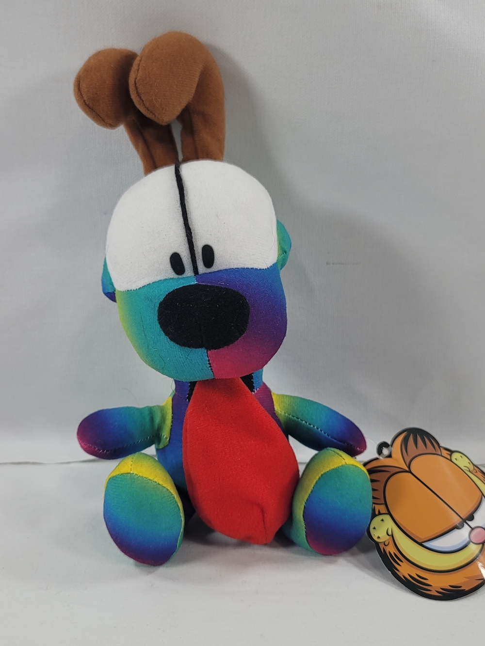 Garfield Odie Dog Plush Stuffed Animal 8" Rainbow Nickelodeon Toy Factory